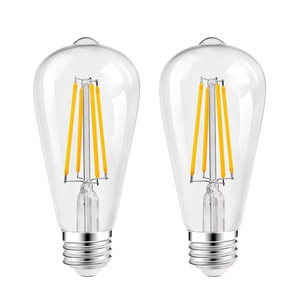 ST64 E26 E27 Base 4w 5W 6w LED Filament Edison Bulb Industrial Decorate Bulb Vintage Led Filament Light Bulb