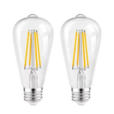 ST64 E26 E27 Base 4w 5W 6w LED Filament Edison Bulb Industrial Decorate Bulb Vintage Led Filament Light Bulb