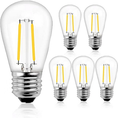 Wholesale Edison Bulb Lights Led Filament Bulb S14 2w Led Light for Outdoor String Lights Glass Garden