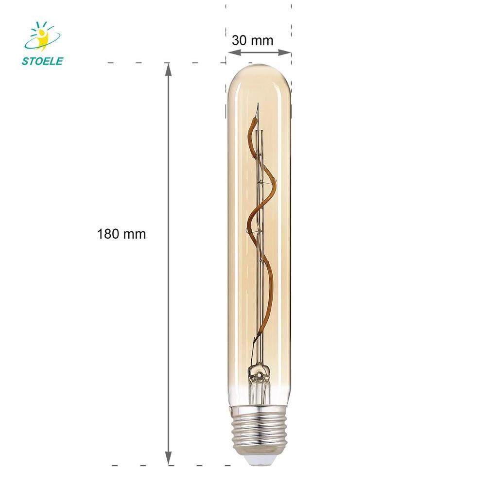 T10 T30 High CRI  Ra>80 E26 E27 B22 LED Filament Bulb High Brightness Led Filamentary Edison Bulb