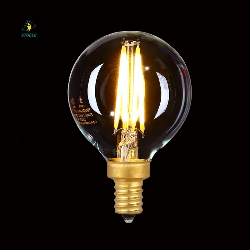 Retro Edison Lighting LED G40 G45 G50 Globe Filament bulb E12 E14  E17  Light Bulb