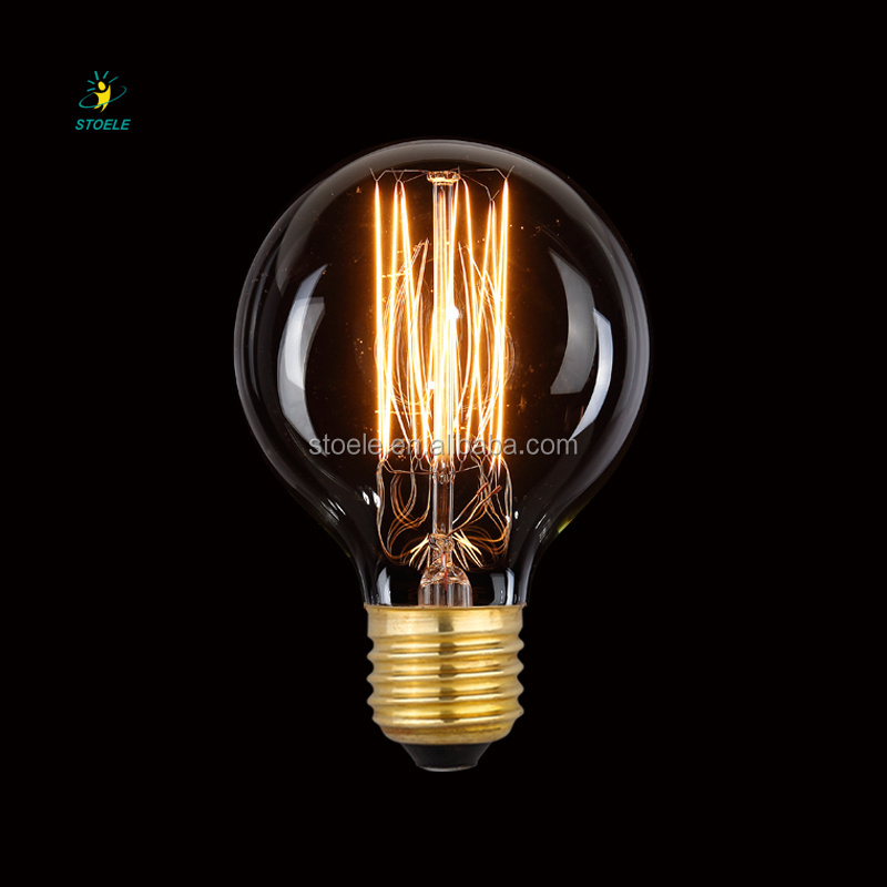 Retro ST64 110V/220V E26/E27 40W/60W  Bulb Squirrel Cage Edison Filament bulbs