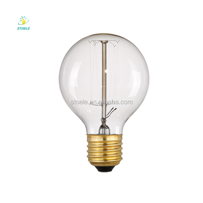 Wholesale vintage antique E27 Edison light bulb manufacturers Incandescent bulb lamp ST64 T45 G80 G95 G125 T30