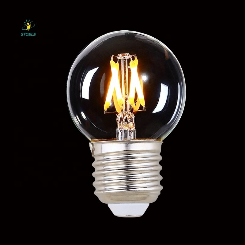 G50 G16 1/2  P45 S45 G40 E17 E14 E12 Clear Amber Frosted Dimmable Retro Edison String LED Bulb