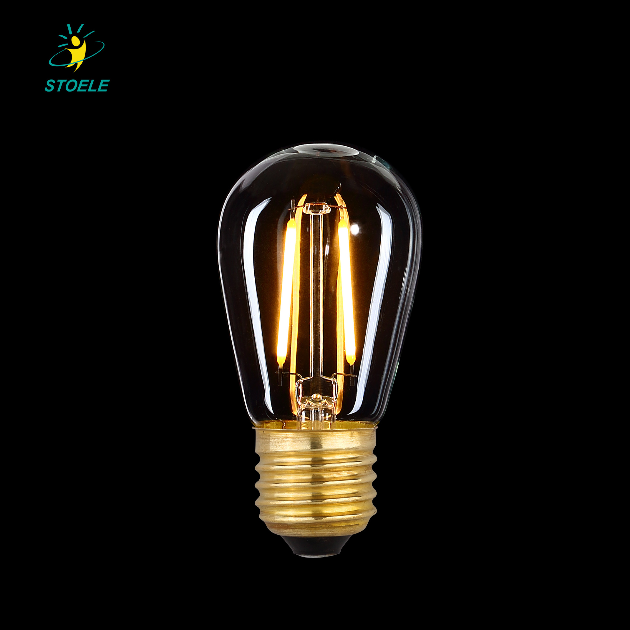 General Lighting COB LED Filament Edison Squirrel Cage ST38 ST58 ST64 Incandescent Glass Light Bulb