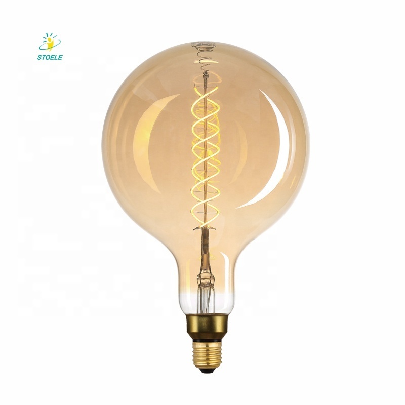 China Big Size 4w 6w 8w Globe Led Filament Bulb G150 G200 Large Antique Led Edison Lamp