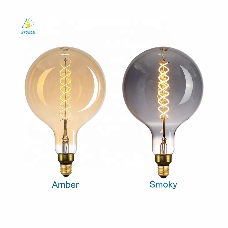 China Big Size 4w 6w 8w Globe Led Filament Bulb G150 G200 Large Antique Led Edison Lamp