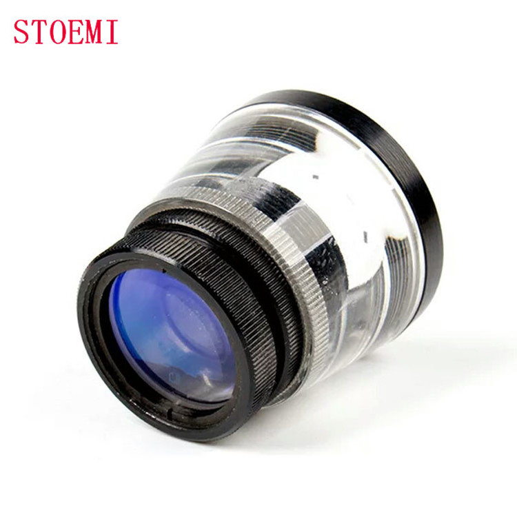 STOEMI 8012A 9X Pocket Desktop Measuring Magnifier Loupe/Glass Magnifier (multiplier) with Glass Scale Reticle