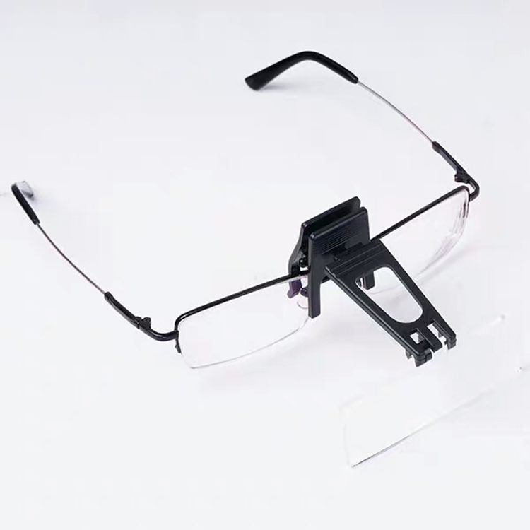 STOEMI 8511 1.5X Clip-on Glasses Magnifier/ Spectacle Magnifying Glass/Eyeglass Loupe