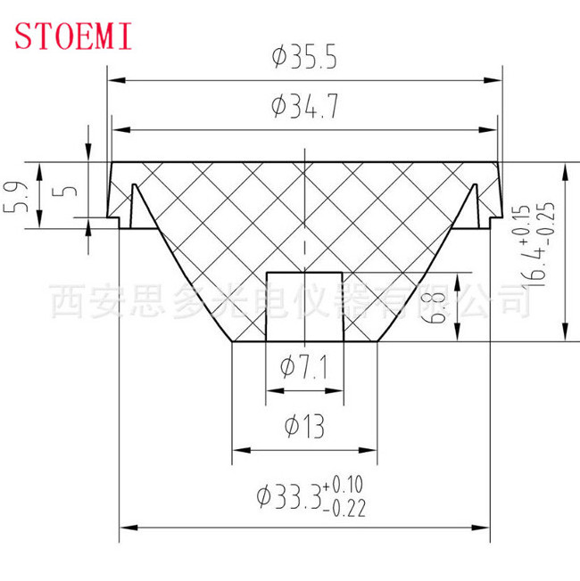 STOEMI STW-38  Single PMMA Acrylic LED Lens for Light Cover