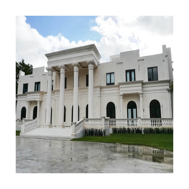 Hotel and Villa classic roman stone column beautiful gate pillar design