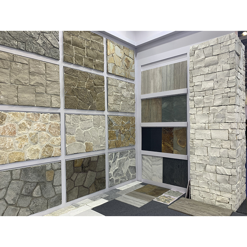 Newstar Natural Slate Cultural Stone Wall Cladding Kitchen Backsplash Fireplace Background Wall Stacked Stone Wall Panel