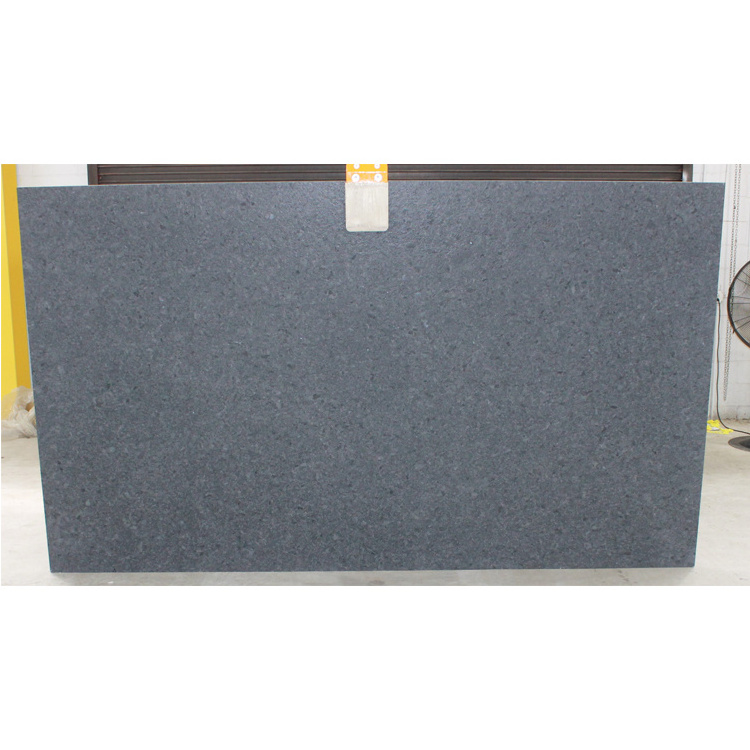 Newstar Stone Leather Finish Steel Grey Black Granite Countertops Material Leathered Granite Slab