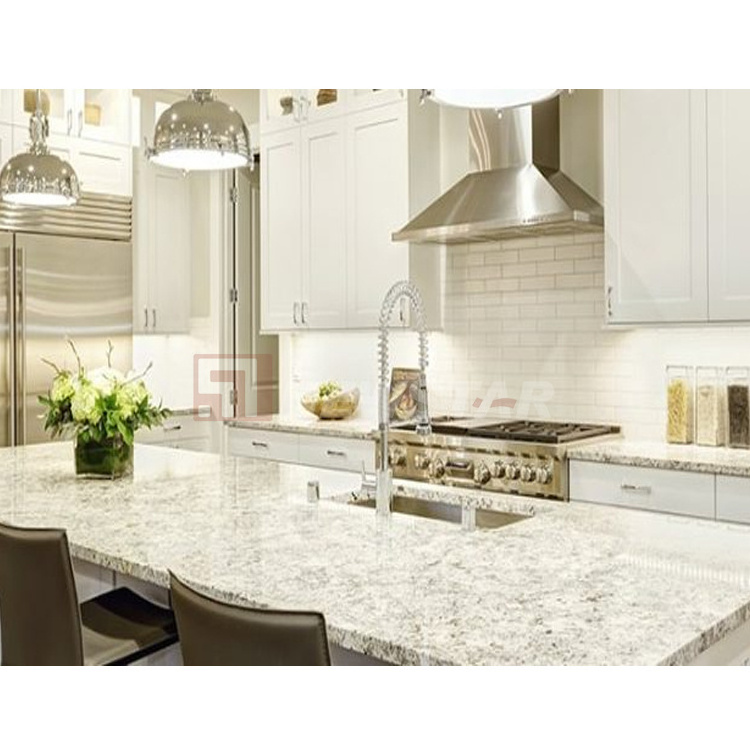 Natural Stone Granite Countertop Slab Worktop Kitchen Imperial White Granite Vanity Tops Granite Countertop