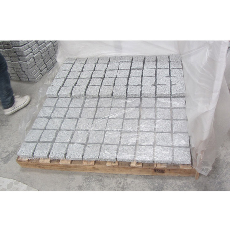 Interlock cobblestone mesh tile patio paver mats yard paving cobble stone granite cobbles