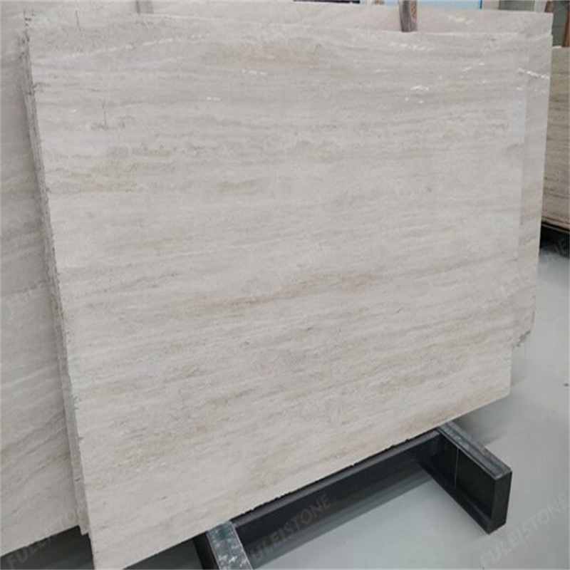 Modern Hotel Countertop Floors Walls White Travertine Natural Slabs