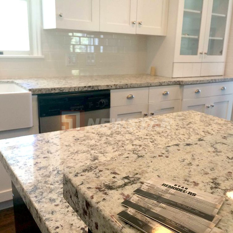 Natural Stone Granite Countertop Slab Worktop Kitchen Imperial White Granite Vanity Tops Granite Countertop