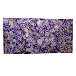 Translucent agate stone natural amethyst granite slab for countertop