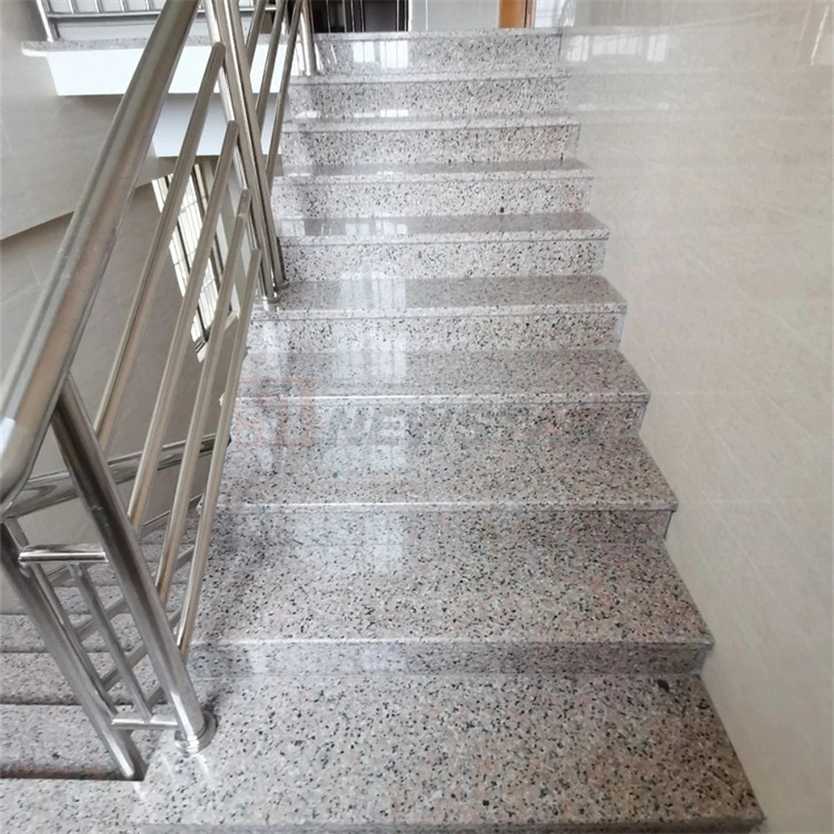 Custom G603 Anti Slip Granite Steps Indoor Outdoor Stone Steps Risers Marble Granite Stairs