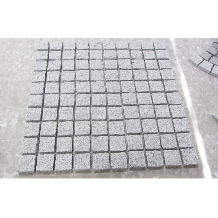 Outdoor stone paver split block garden cube paving tiles non slip granite cobblestone paving stone