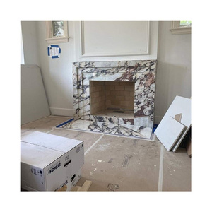 Custom Design Interior White Marble Fireplace Surround Fireplace Tv Stand Marble Fireplace Mantel