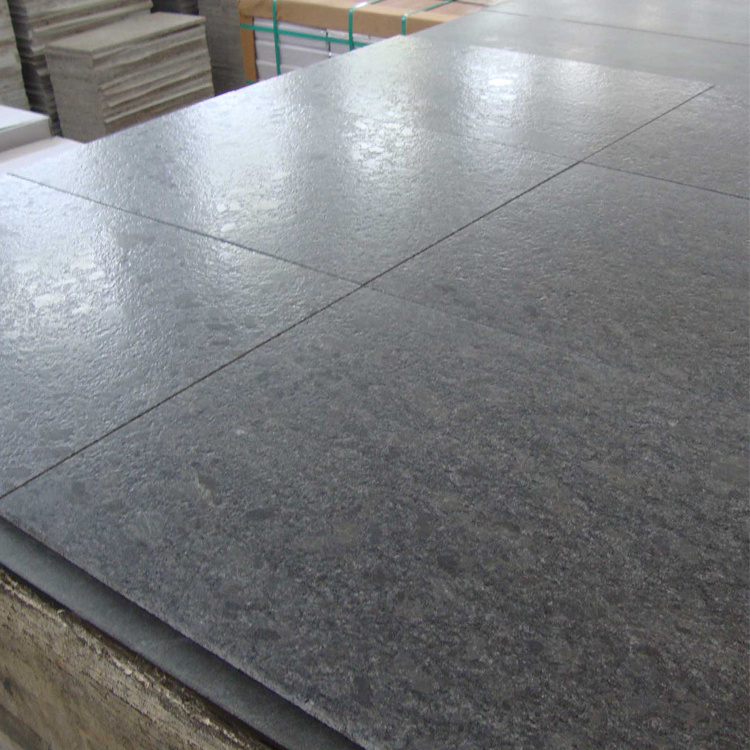 Newstar Stone Leather Finish Steel Grey Black Granite Countertops Material Leathered Granite Slab