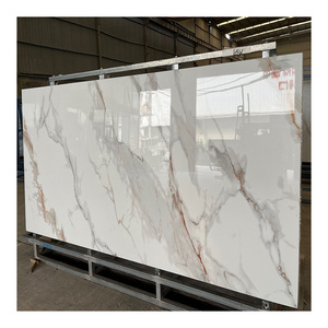 Modern Big Size Slab Tiles Artificial Marble Porcelain Wall Sintered Stone Panel Calacatta Gold Artificial Sintered Stone Slabs