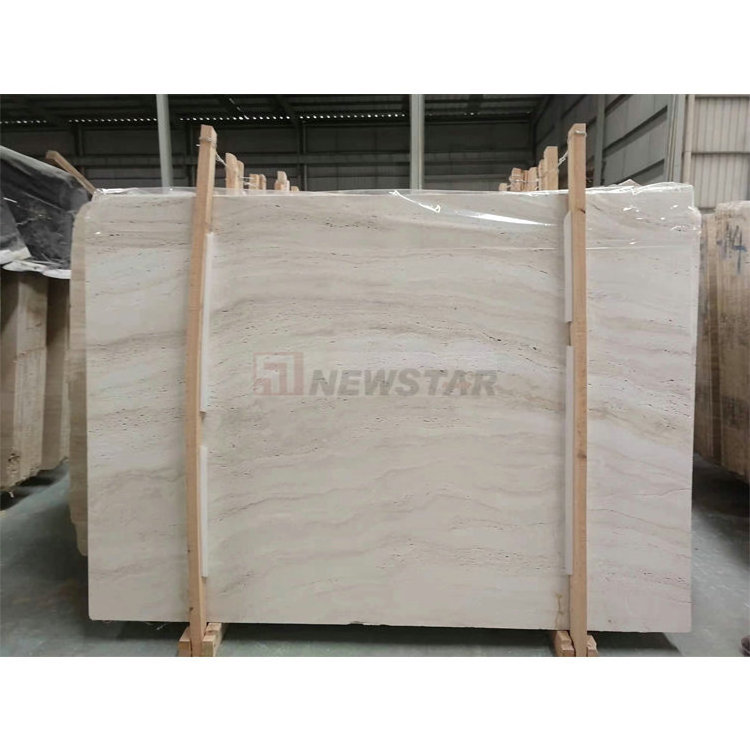 Italy ivory white travertine big countertop table slab travertino Italian super white travertine