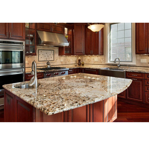 Newstar Yellow Granite Prefabricated Counter Top Kitchen Granite Countertop