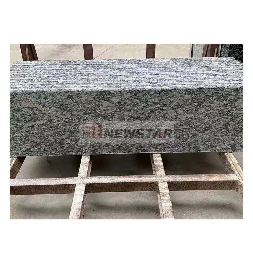 Granite natural sea wave grey granite slabs own mine spray white favorable price slab for stair tread  riser China granite