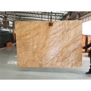 Newstar Dining Table Natural Marble Slabs for Kitchen Countertop And Floor Stone Staircase Van Gogh Gold Marble Slab Tile