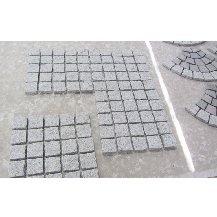 Outdoor stone paver split block garden cube paving tiles non slip granite cobblestone paving stone