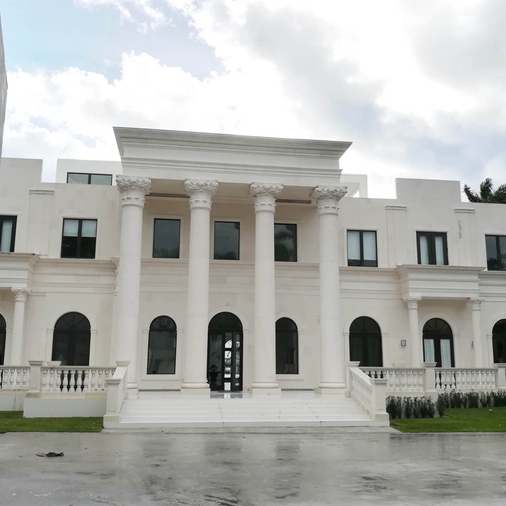 Hotel and Villa classic roman stone column beautiful gate pillar design