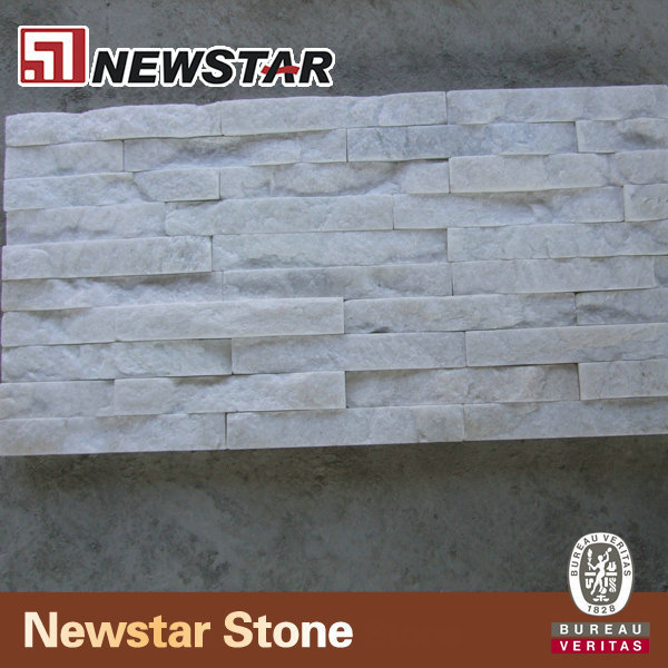 Natural quartzite stone bricks