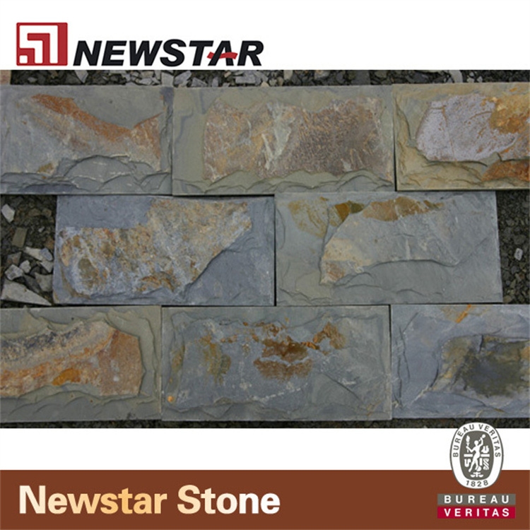 Mushroom Stone,dark grey slate for exterior wall facing tile