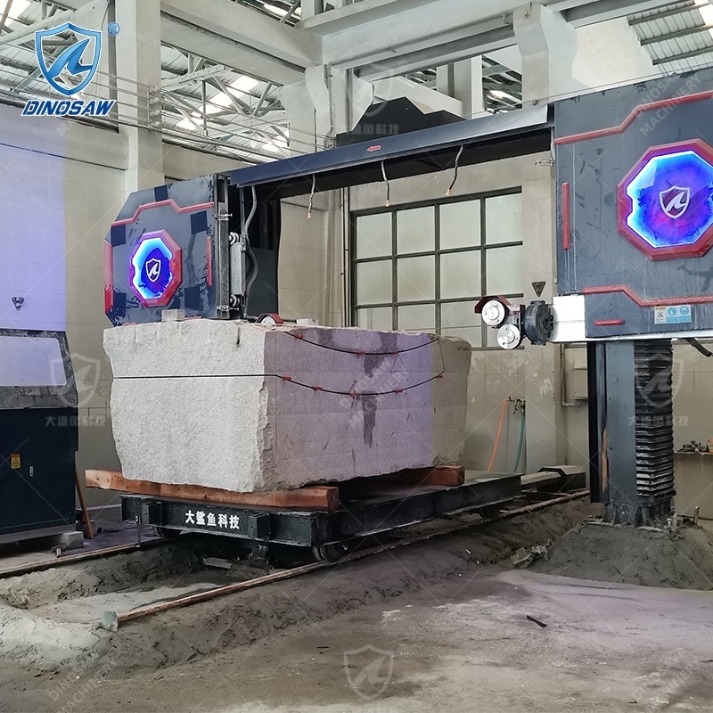 high efficiency Granite Wire Saw Cutting Machine CNC Stone Cutter