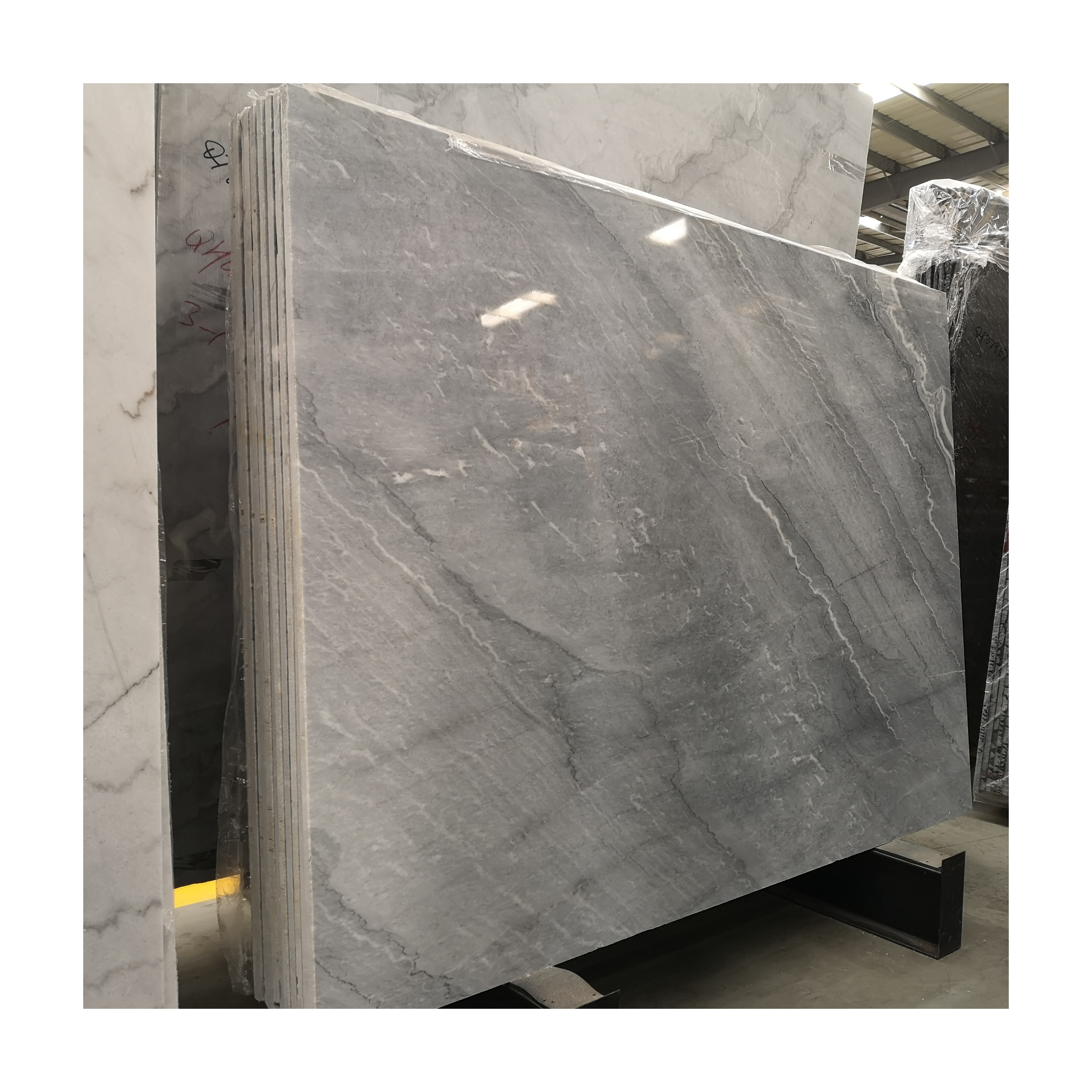 Nuvolato Fantasy Bruce Grey Marble Polished Big Slab for bookmatch