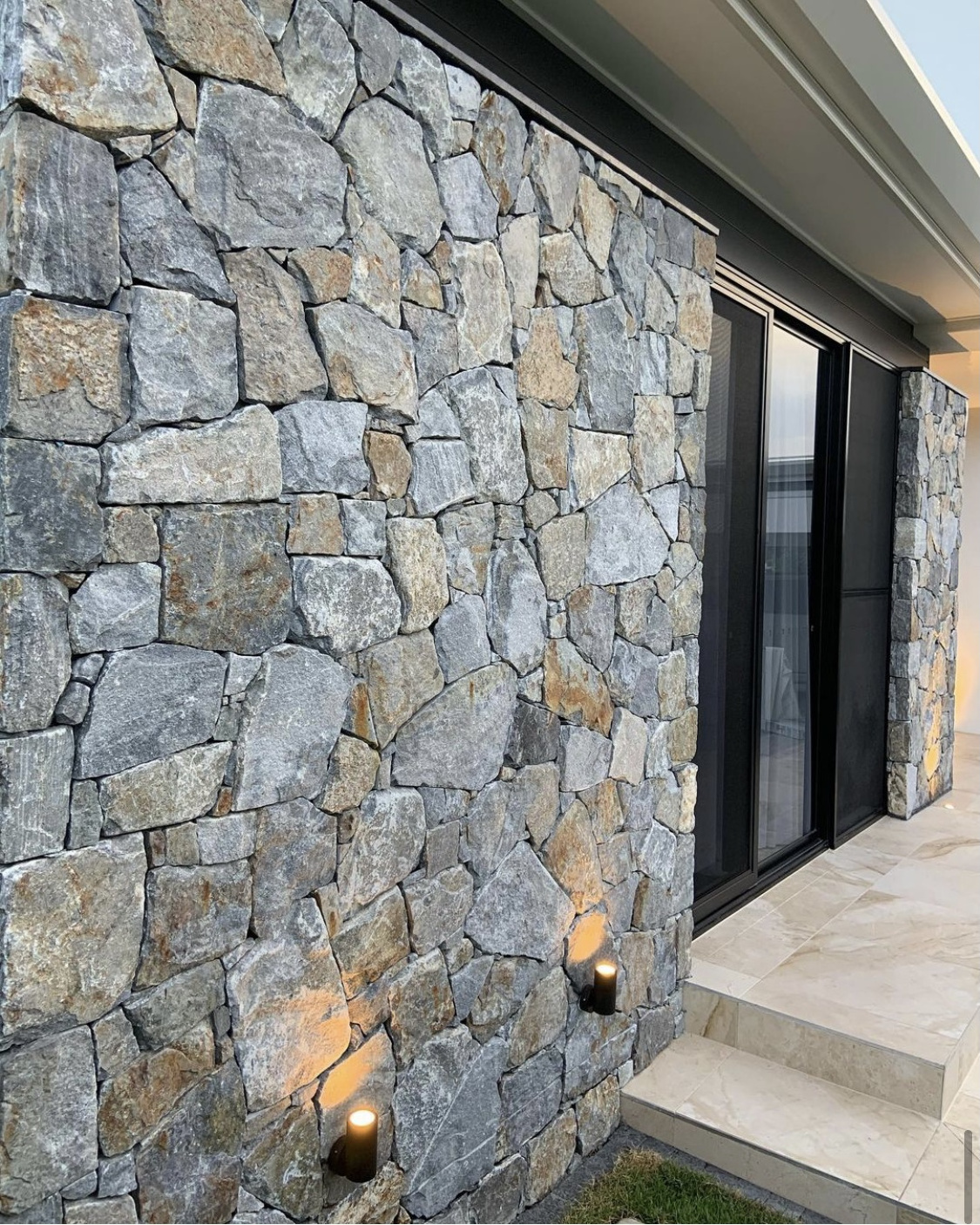 SHIHUI Hot Sales Natural Blue Quartzite Stone Wall Panels Dry Stack Stone Wall Cladding Stone Veneer Wall Cladding Exterior