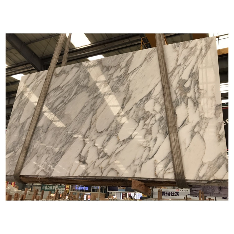 Wholesale natural calacatta white marble slabs for bookmatch