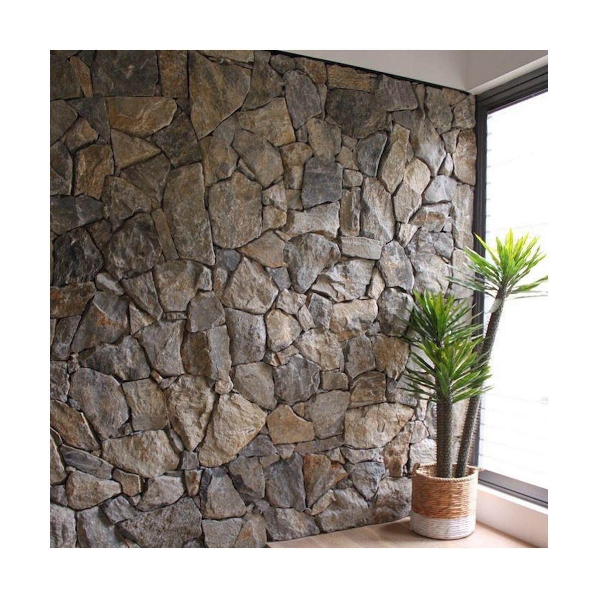 Design Uncut Irregular Shaped Natural Stack Stone Veneer Wall Cladding Exterior Stone Cladding