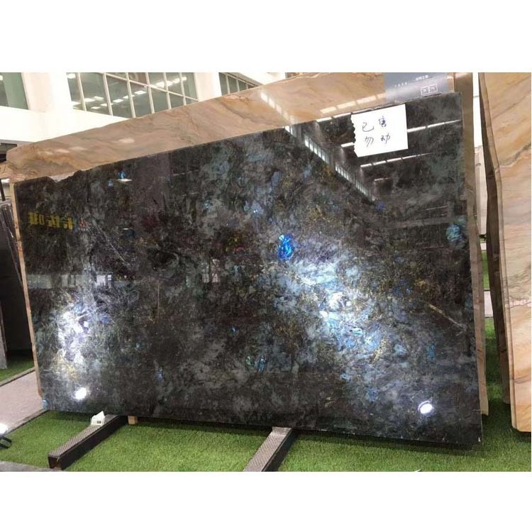 Lemurian Labradorite Madagascar Blue Granite Lemurian Blue Granite Slab Lemurian Blue Granite