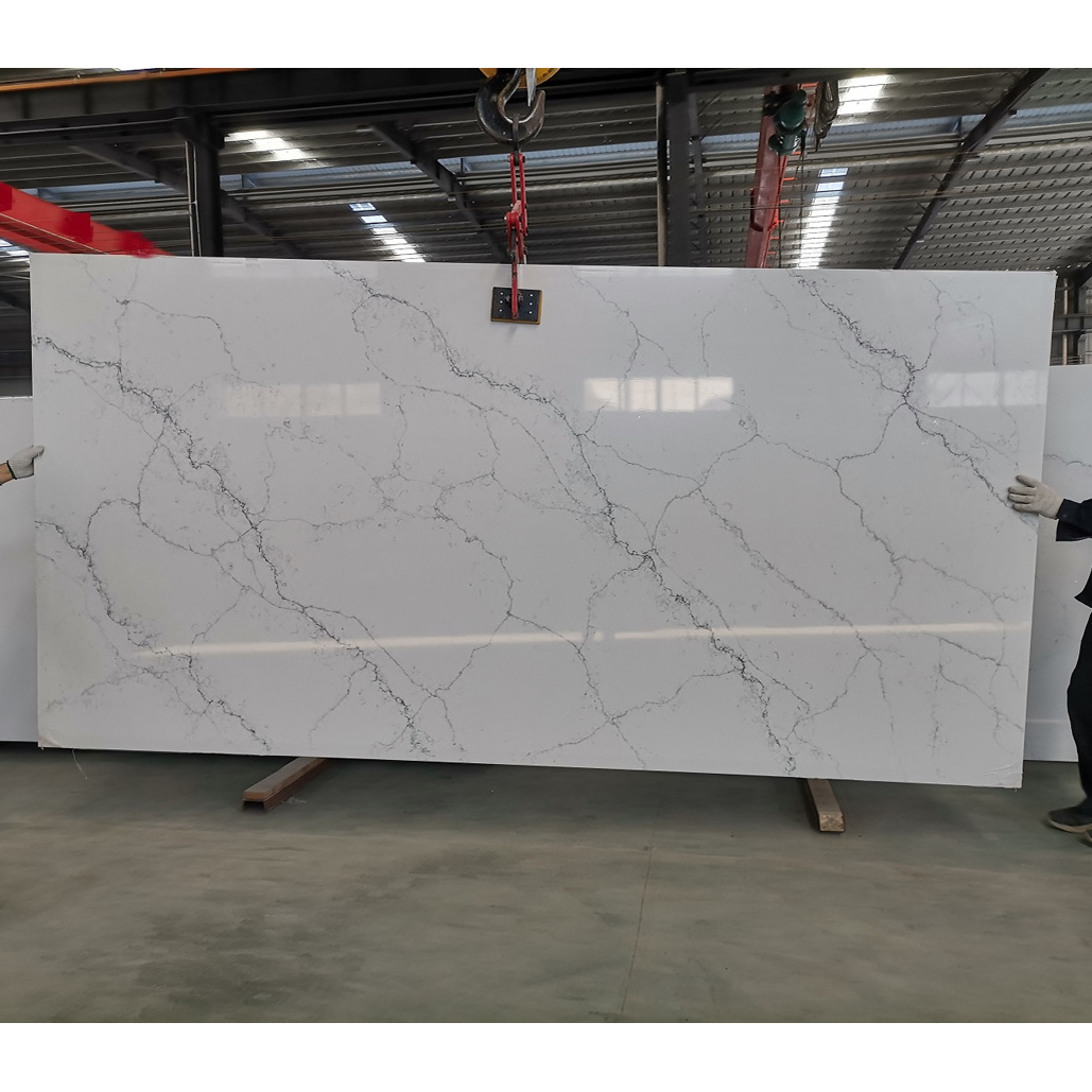 countertop with grey veins alabaster white quartz slab price