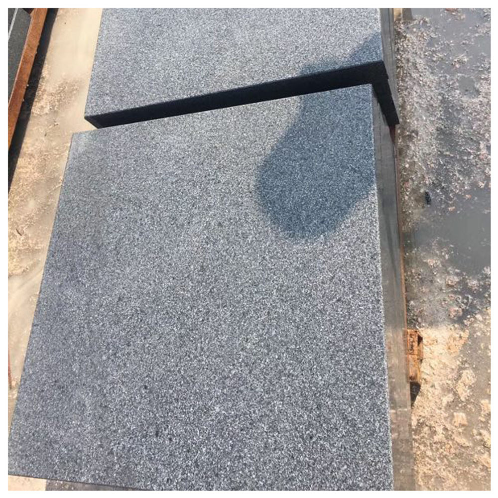 Cheapest Flamed China Shandong impala Padang Sesame Black Dark Grey Granite G654 for wall cladding