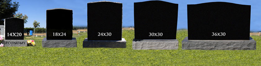 Carved grave Black Granite Stone Upright Headstone USA Monuments Tombstones