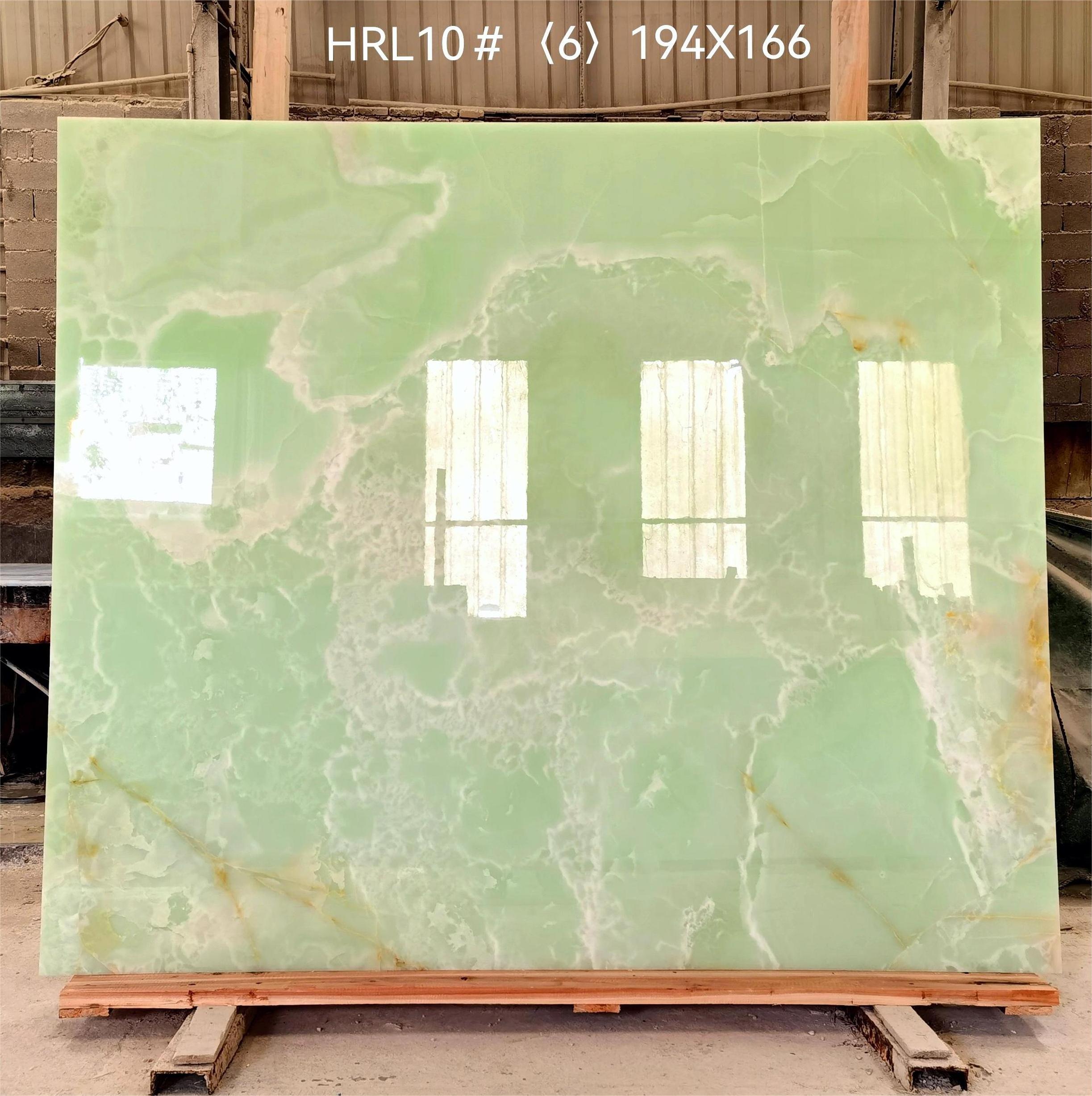 SHIHUI Beautiful Natural Green Jade Onyx Marble Slabs Graphic Design 3D Model Design For Table Bathroom Wall Onyx Stone Tiles