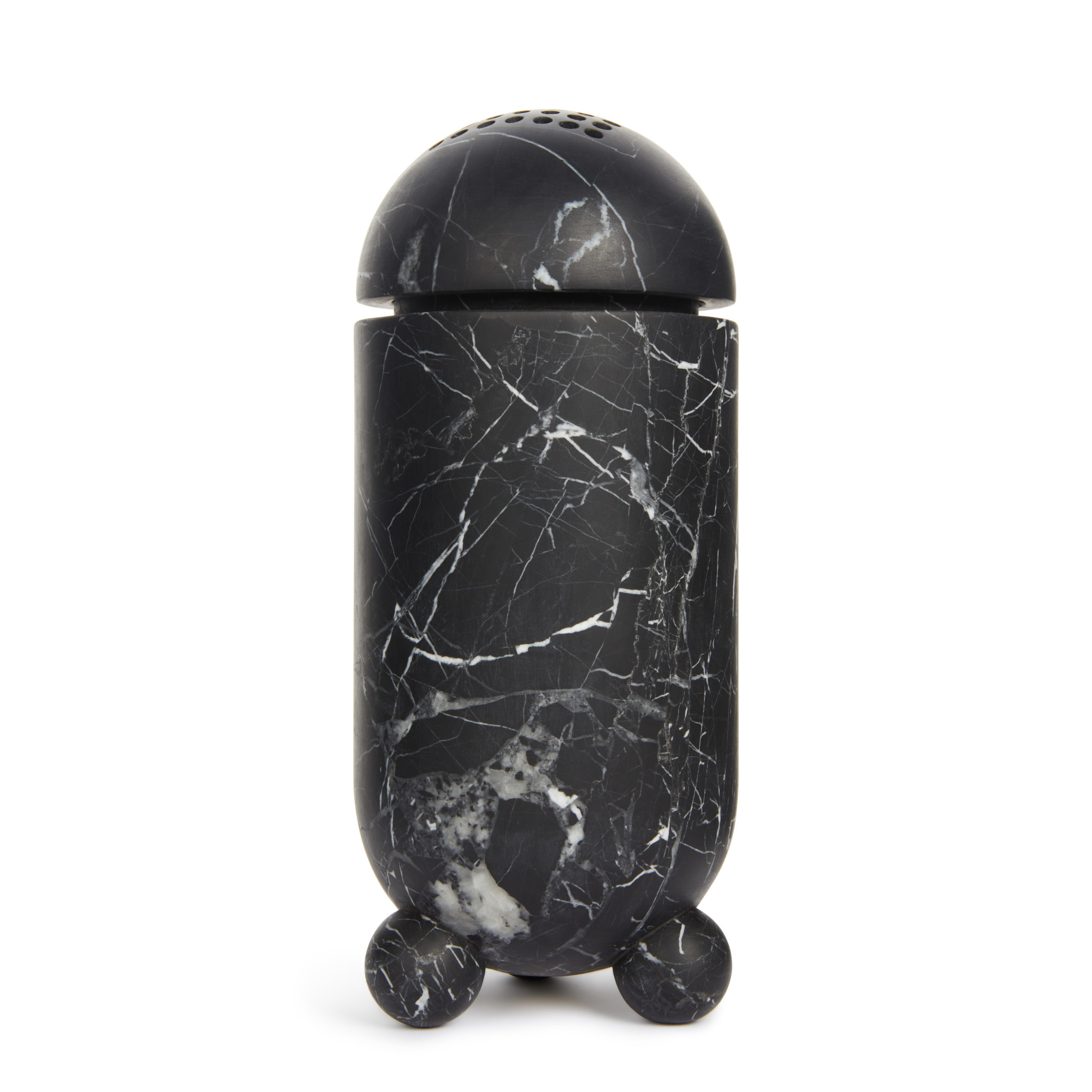 New modern luxury marble style flower vases for home decor black marble Nero marquina holder marble vase Incense Burner