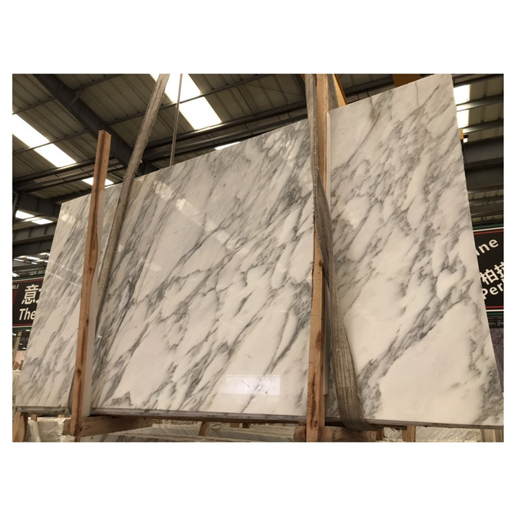 Wholesale natural calacatta white marble slabs for bookmatch