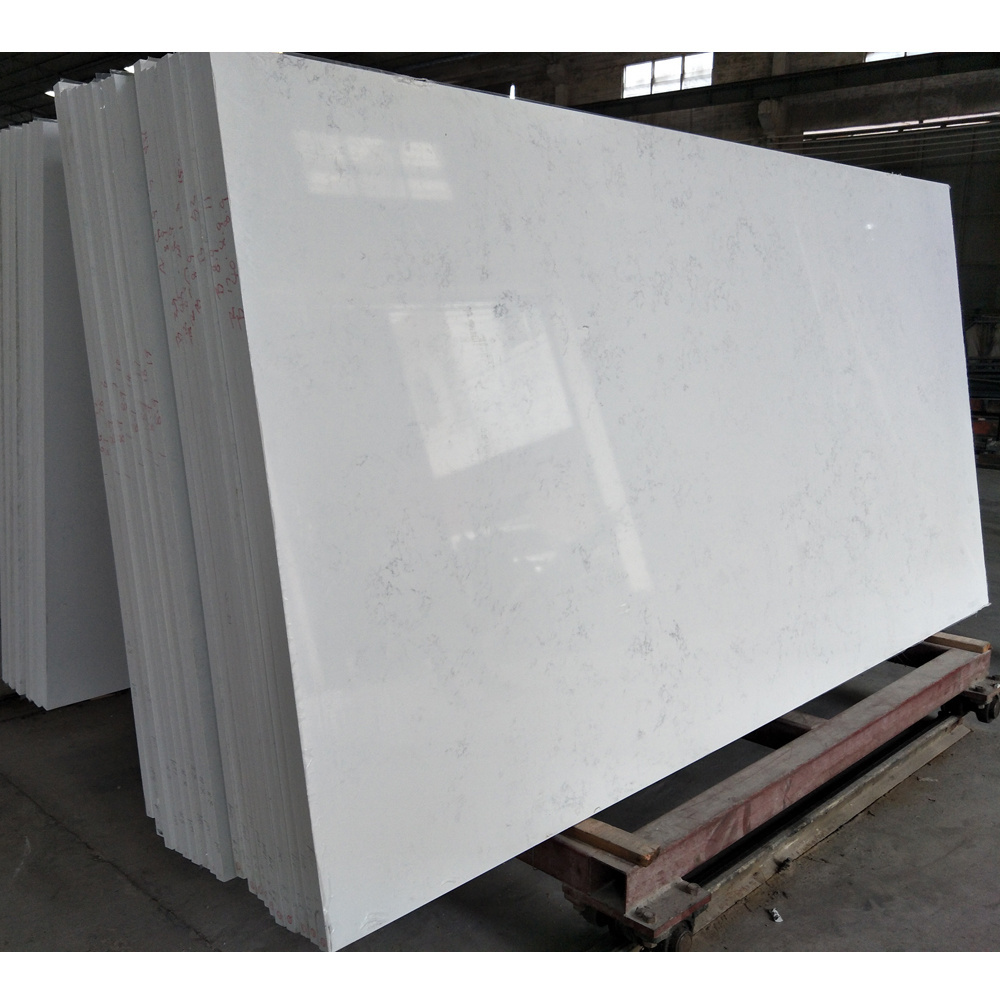 SH7820 Hot Sales Carrara White Cheap White Quartz Stone Slab Marble Quartz Stone Carrara White Quartz Stone