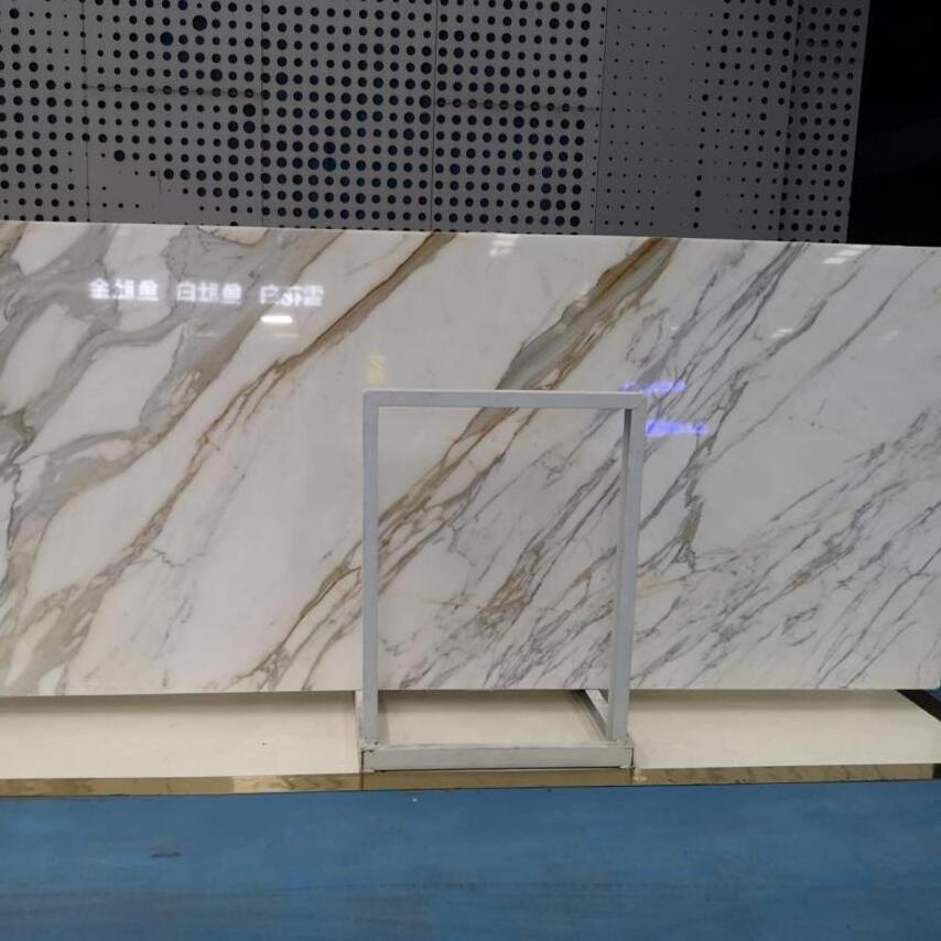 Hot sale White Calacatta Gold Marble Tile Price Stone Calacatta Gold Marble Slab Italy Vagli Calacatta Gold Marble