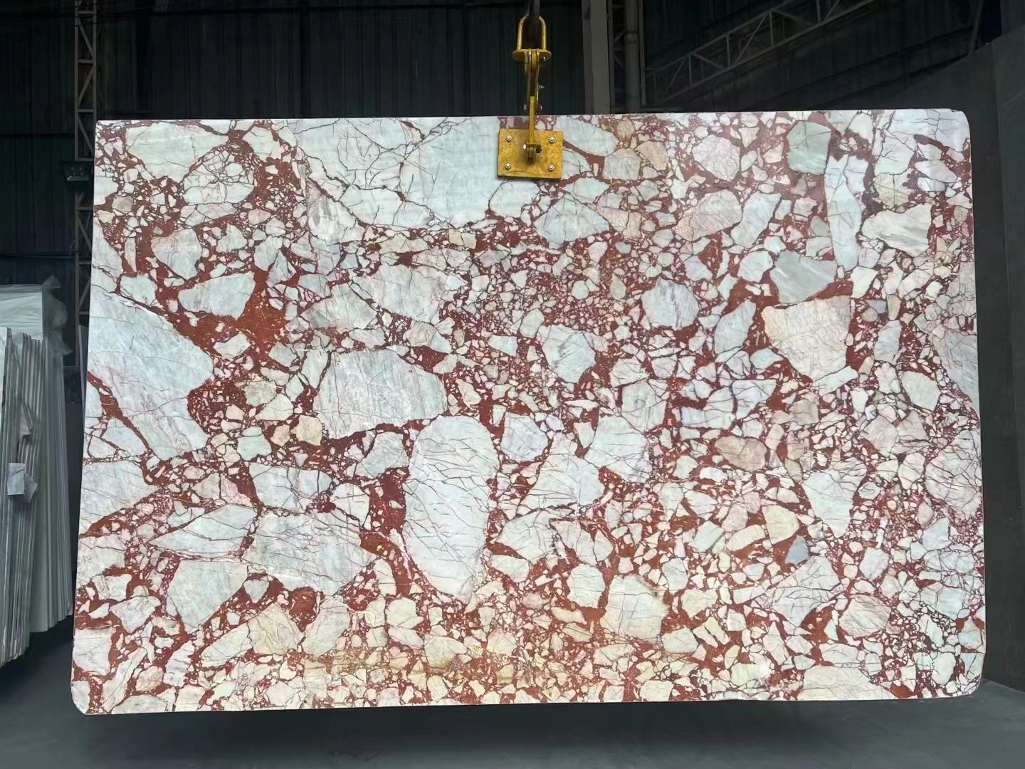 SHIHUI Wholesales Polished Red Marble Slabs Unique Natural Stone for Modern Interior Wall & Floor Decoration for Hotels